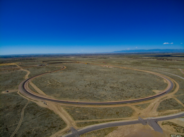 Aerial photography of MxV Rail test tracks.